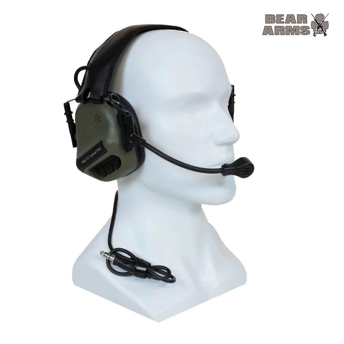 Наушники активные PMX-75 Tactical Pro Green